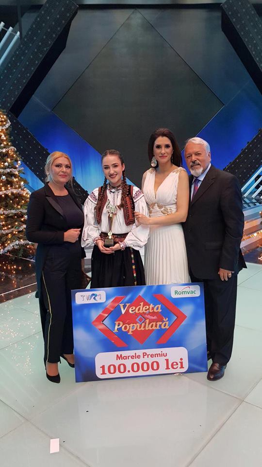 Alexandra Chira a câştigat concursul de talente “Vedeta populară