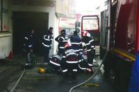 Incendiu la subsolul unui bloc din Zalau   