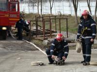Interventie  de proba  a pompierilor