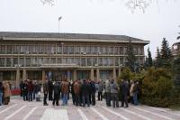 Bugetarii au protestat impotriva diminuarii salariilor 