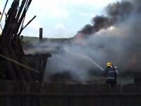 Jocul cu focul a incendiat o gospodarie  