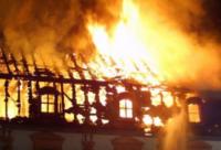 Incendiu provocat de o persoana necunoscuta