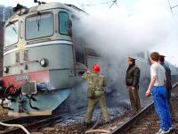 Locomotiva in flacari la Sarmasag