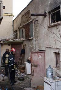 Incendiu provocat de o soba improvizata