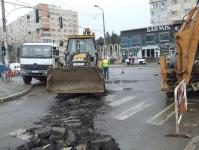 Santier in centrul Zalaului