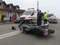 Un motociclist fara permis a avariat trei masini
