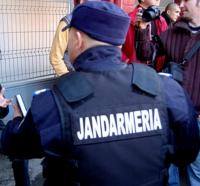 Jandarmii asigura paza la meciul de handbal H.C. Zalau - H.C.M. Stiinta Baia Mare