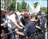 Mitingul salajenilor, pazit de jandarmi si politisti