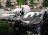 Accident intre trei masini la Zalau