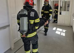 Incendiu într-un spital din Zalău. Exercițiu